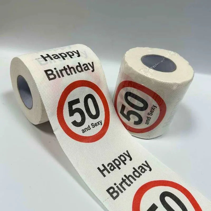 Lustiges Toilettenpapier zum 50. Geburtstag