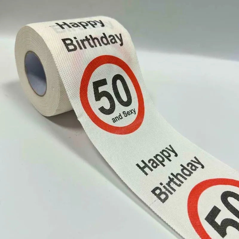 Lustiges Toilettenpapier zum 50. Geburtstag