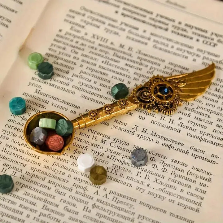 Edles Schreibset mit weißem Stift und Vintage-Accessoires