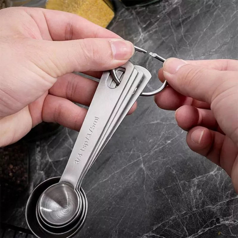 Schlüsselanhänger mit 6 Messlöffeln