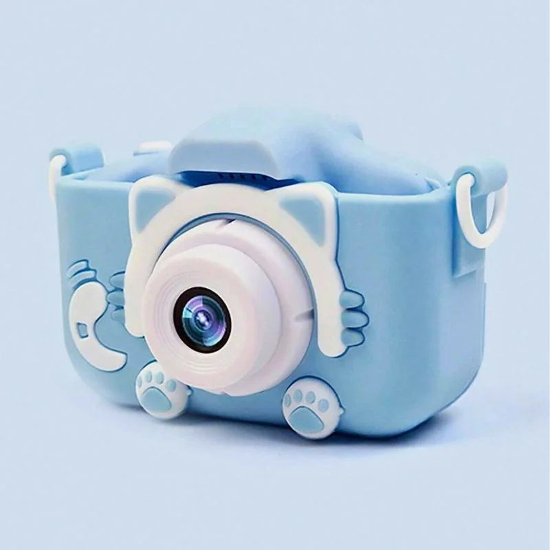 Smart Fun Kinderkamera, Blau, 96 MP, 2,0-Zoll-Bildschirm, 64 GB SD, 1080P HD