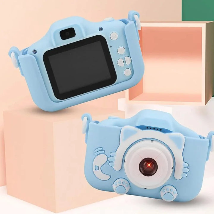 Smart Fun Kinderkamera, Blau, 96 MP, 2,0-Zoll-Bildschirm, 64 GB SD, 1080P HD