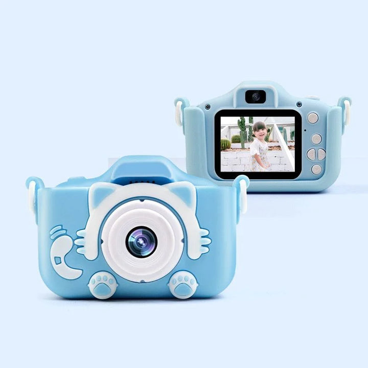 Smart Fun Kinderkamera, Blau, 96 MP, 2,0-Zoll-Bildschirm, 64 GB SD, 1080P HD