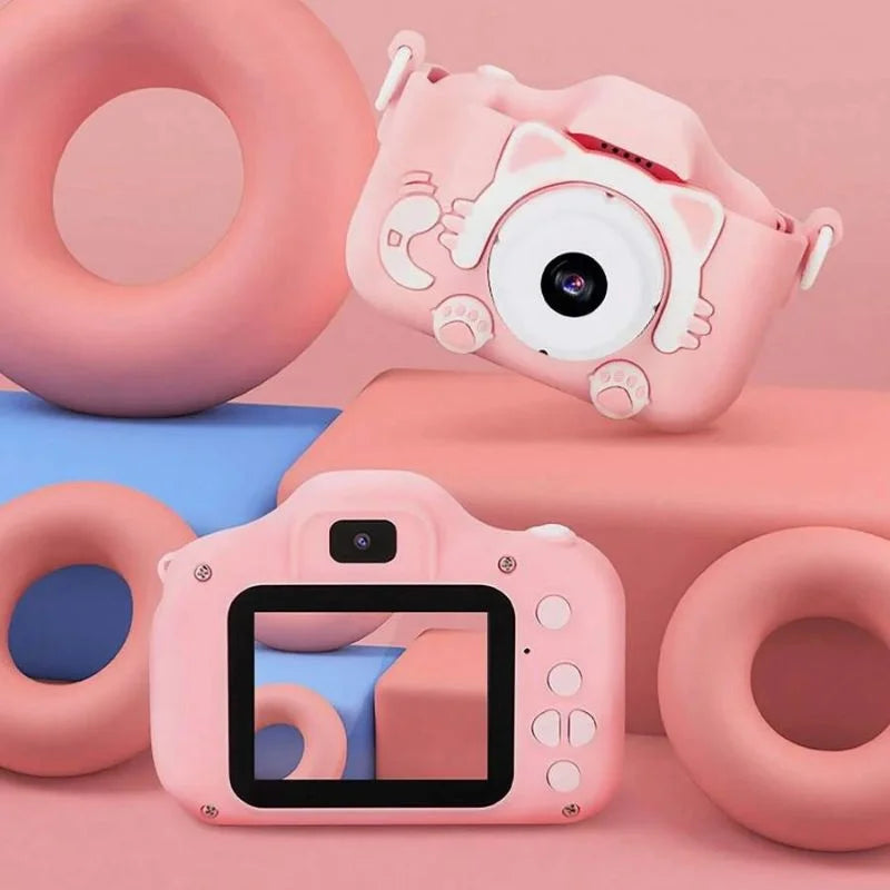 Smart Fun Kinderkamera, Pink, 96 MP, 2,0-Zoll-Bildschirm, 64 GB SD, 1080P HD