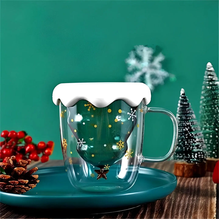 Oh-Brad-frumos doppelwandige Weihnachtstasse mit Deckel