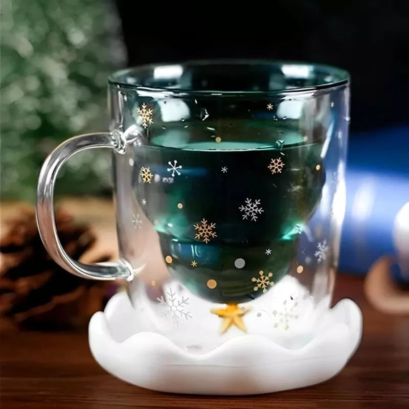 Oh-Brad-frumos doppelwandige Weihnachtstasse mit Deckel