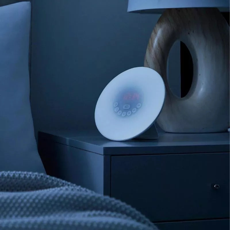 Morgendämmerungswecker mit Radio und Licht
