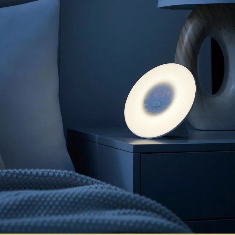 Morgendämmerungswecker mit Radio und Licht