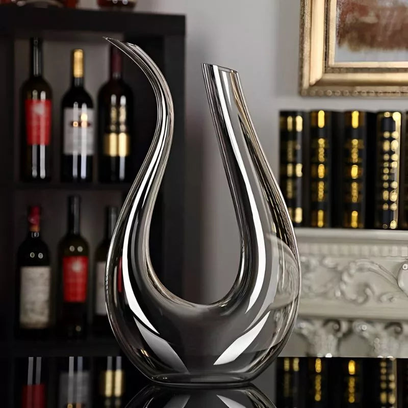 Art Statement Swan Belüfterkaraffe mit Reinigungskugeln