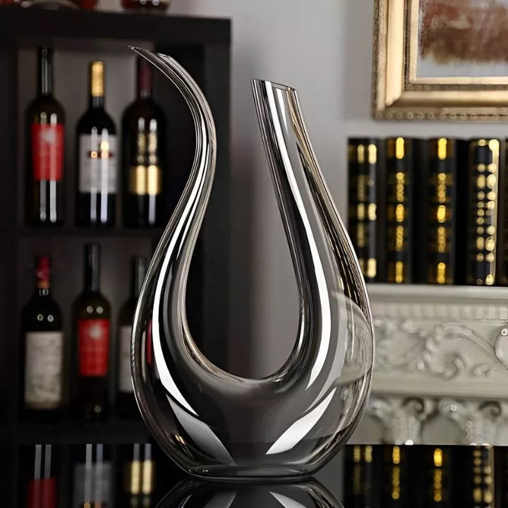 Art Statement Swan Belüfterkaraffe mit Reinigungskugeln