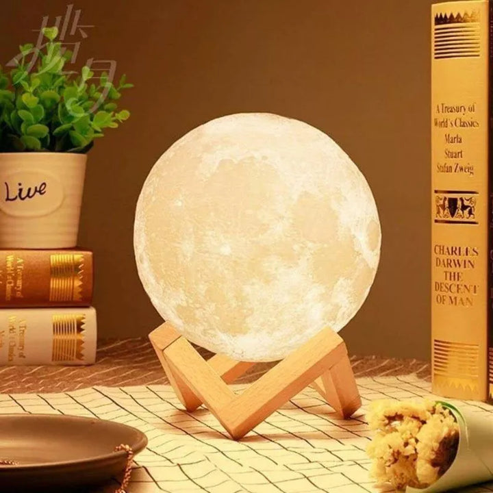 3D LED Mondlampe XL 15cm 16 Farben mit Fernbedienung