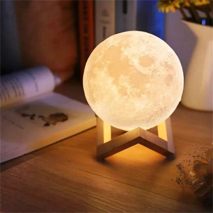 3D LED Mondlampe XL 15cm 16 Farben mit Fernbedienung