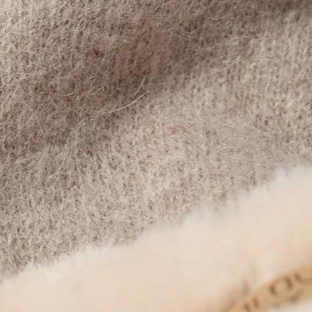 Damen Touchscreen-Handschuhe aus 70 % Kaschmir und Pelz