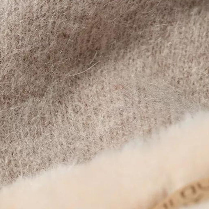 Damen Touchscreen-Handschuhe aus 70 % Kaschmir und Pelz