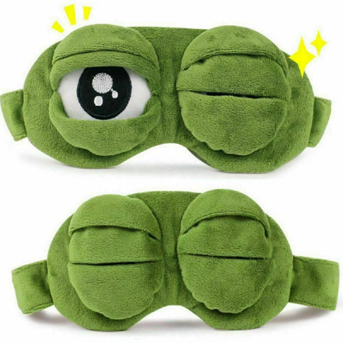 Augenmaske zum Schlafen – interessanter Frosch