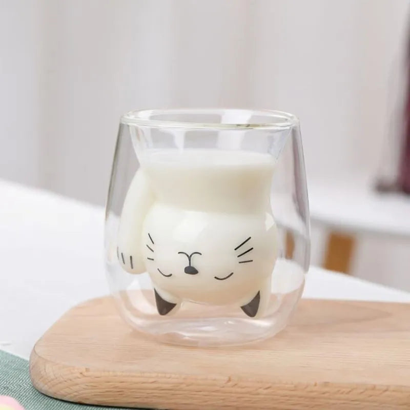 Doppelwandiges Glas „Black Cat“