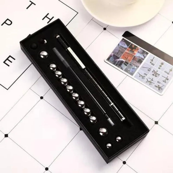 Schwarzer Anti-Stress-Stift mit Magnet