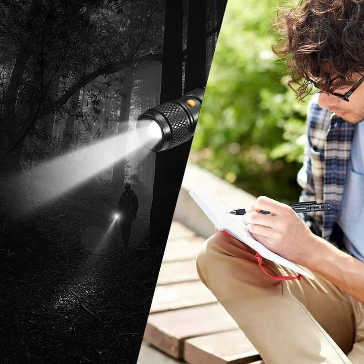 4-in-1 Tactical Pen mit Taschenlampe & ToolPen 007