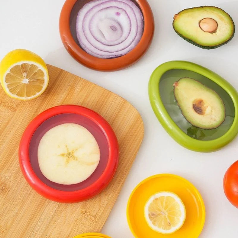 4er-Set wiederverwendbare Obst- und Gemüsedeckel