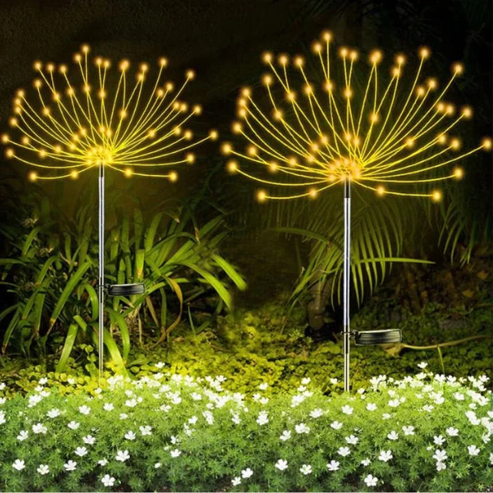 4er Set dekorative Solarlampen mit 320 LEDs