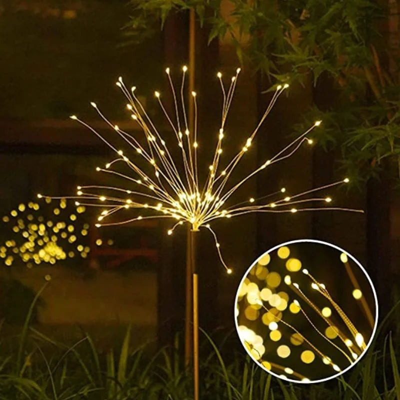 4er Set dekorative Solarlampen mit 320 LEDs