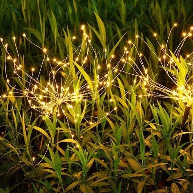 4er Set dekorative Solarlampen mit 320 LEDs