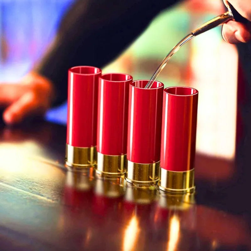 Set mit 4 Gläsern im Bullet-Stil