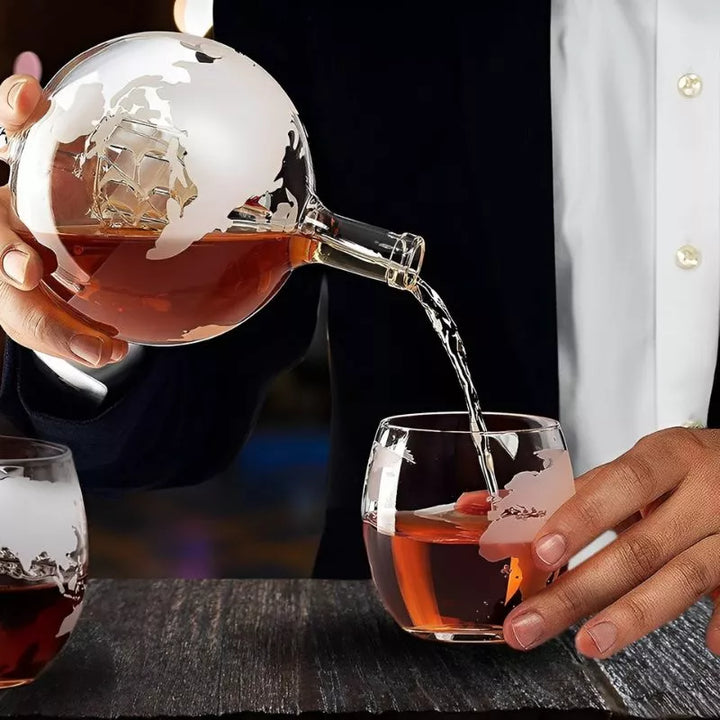 Globus Dekanter mit 2 Deluxe-Gläsern Geschenkset