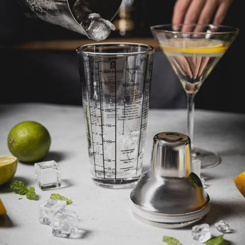 Cocktailshaker aus Glas