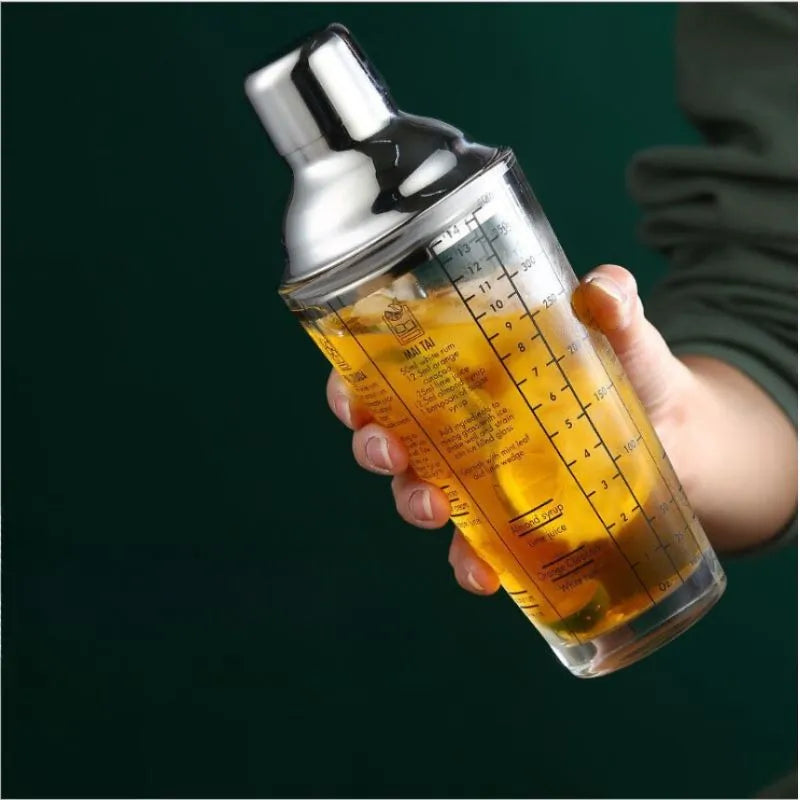 Cocktailshaker aus Glas