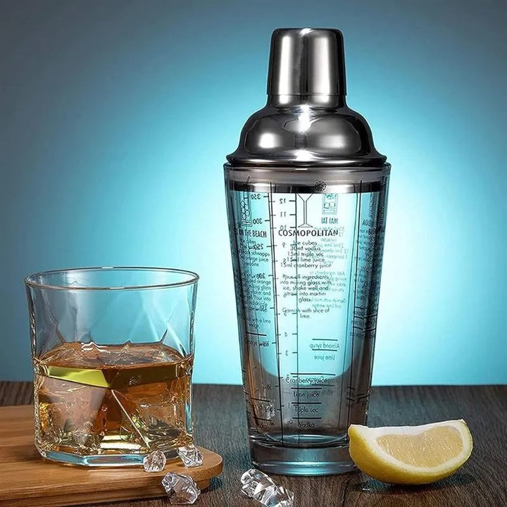 Cocktailshaker aus Glas