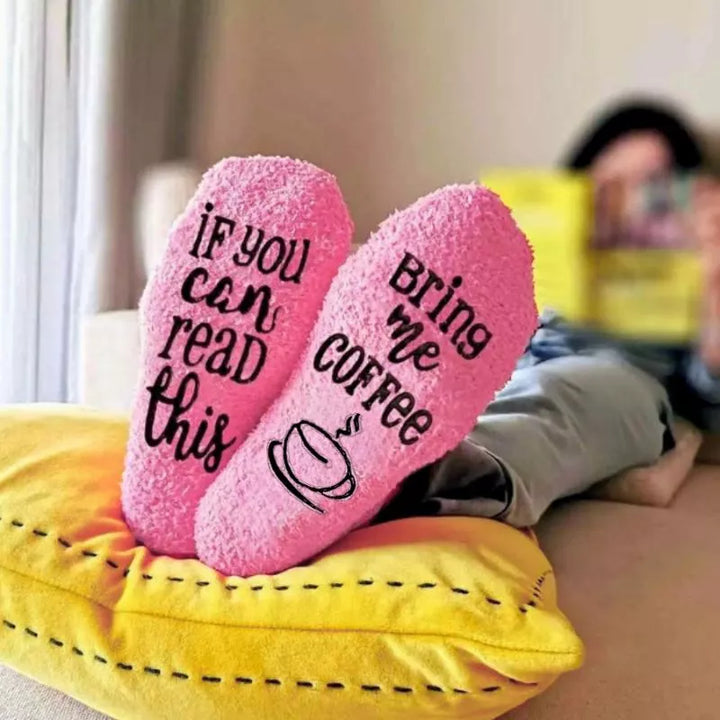 Bring Me Coffee Lustige Socken Cupcakes Pink & Größe 35-40