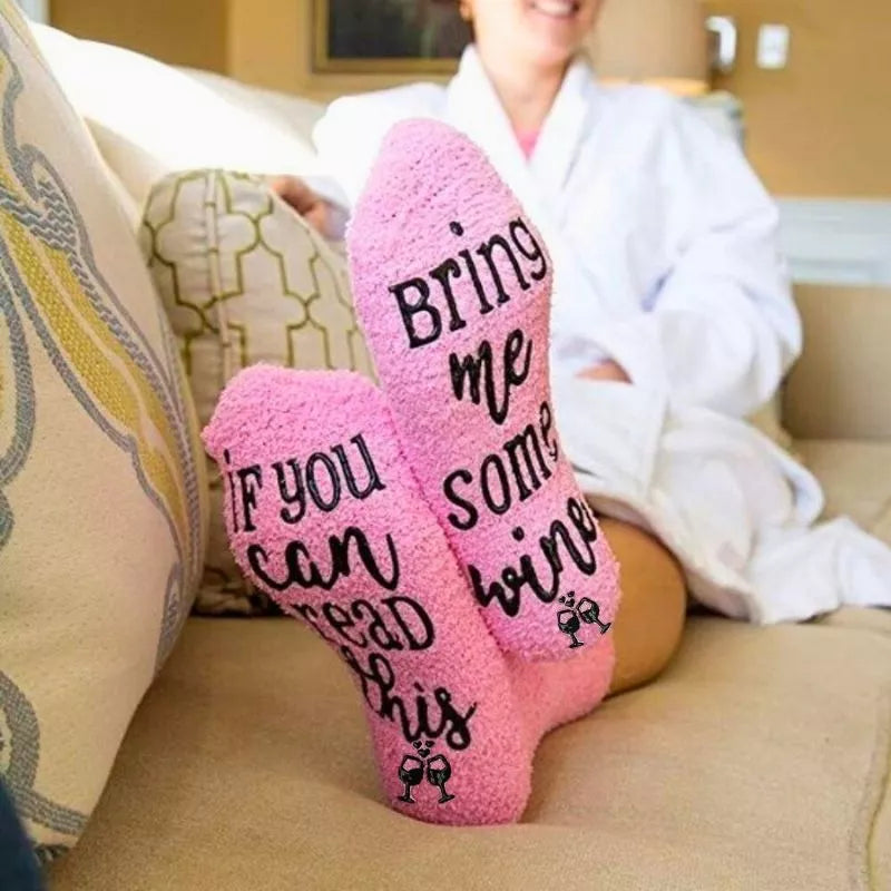 Lustige Bring Me Wine Socken Cupcakes Pink