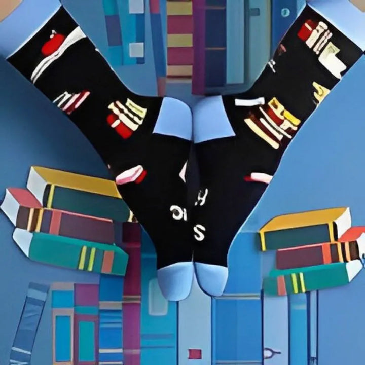 Lustige Shhhh, ich lese Socken Größe 40-44