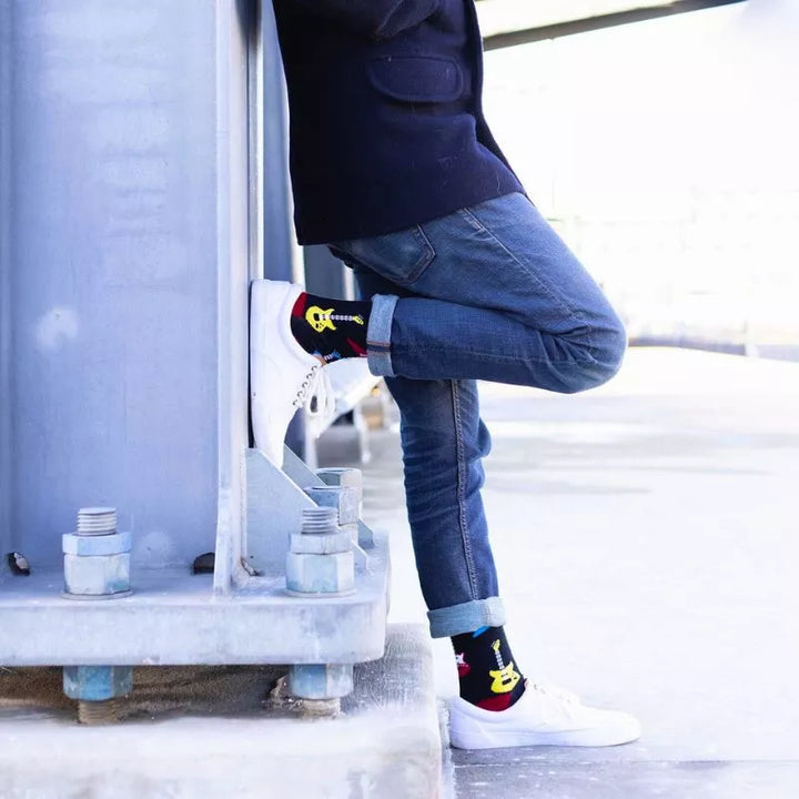 Lustige Socken für Rocker Rock out Socks out