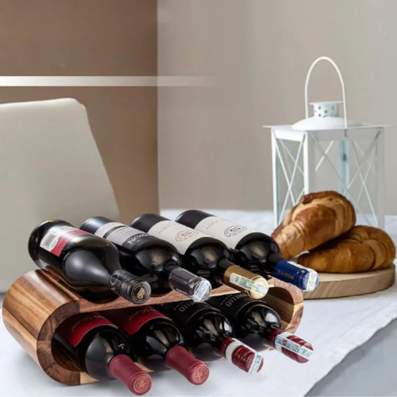 Elegantes Weinregal