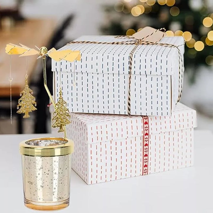Dekorativer Kerzenständer – Weihnachtsbaumkarussell