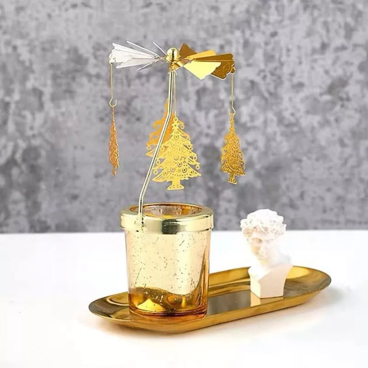 Dekorativer Kerzenständer – Weihnachtsbaumkarussell