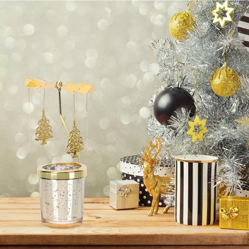 Dekorativer Kerzenständer – Weihnachtsbaumkarussell