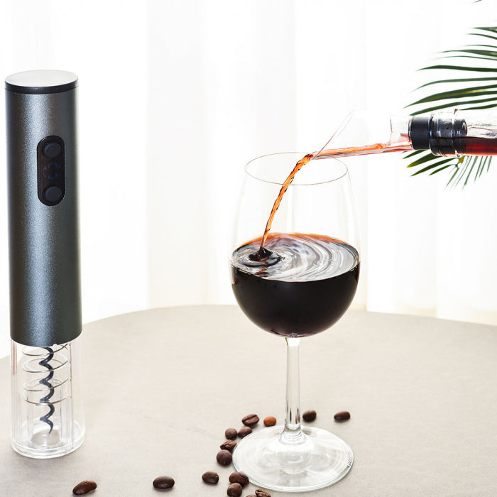 Elektrischer Korkenzieher mit Weinzubehör, 4er-Set