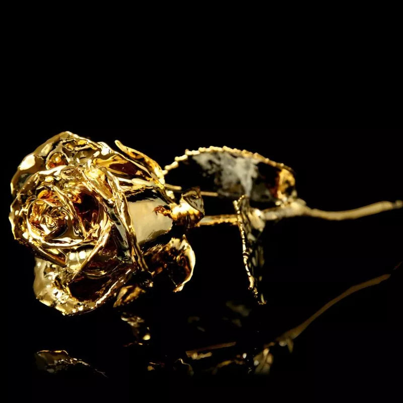 Rose mit 24 Karat Gold überzogen