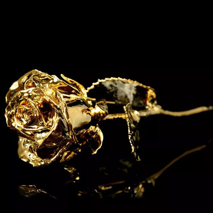 Rose mit 24 Karat Gold überzogen