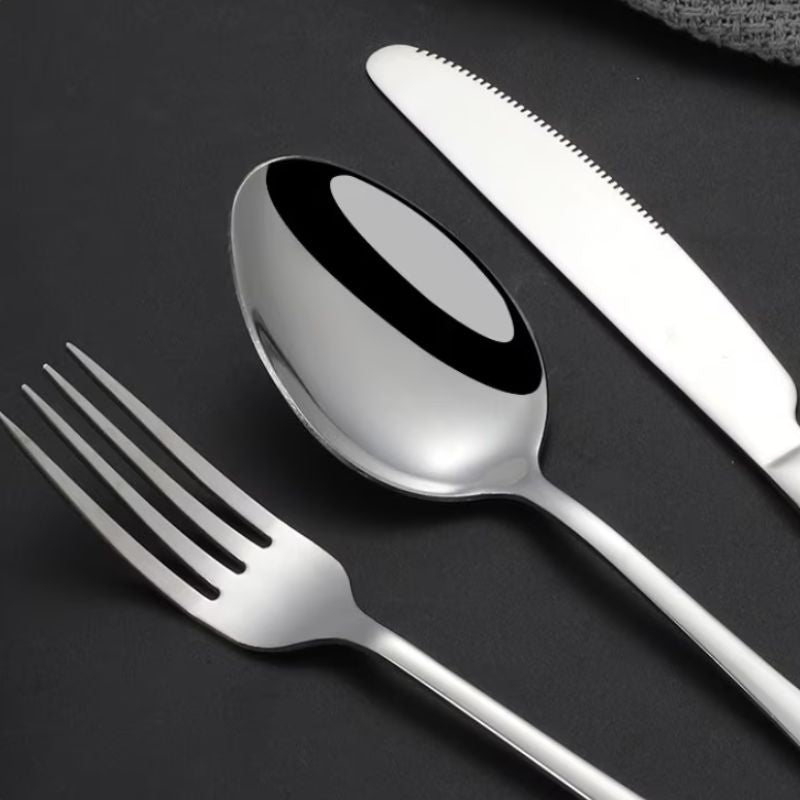 Portugiesisches Silberbesteckset, 24-teilig, Edelstahl