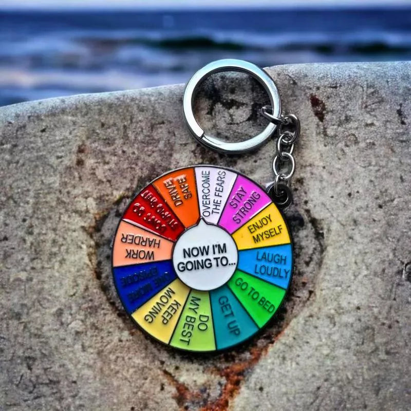 Lustiger Spinner Schlüsselanhänger mit der Aufschrift „Now I'm Going To“
