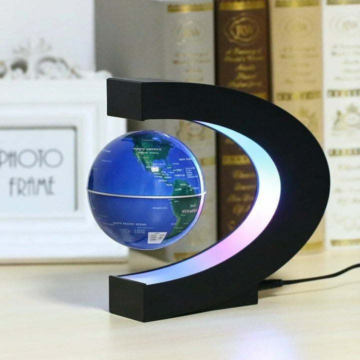 Magnetischer Erdglobus mit Levitation und LED-Hintergrundbeleuchtung Form C