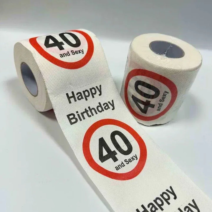 Lustiges Toilettenpapier zum 40. Geburtstag