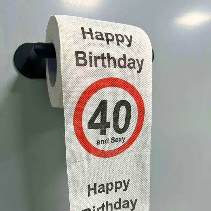 Lustiges Toilettenpapier zum 40. Geburtstag