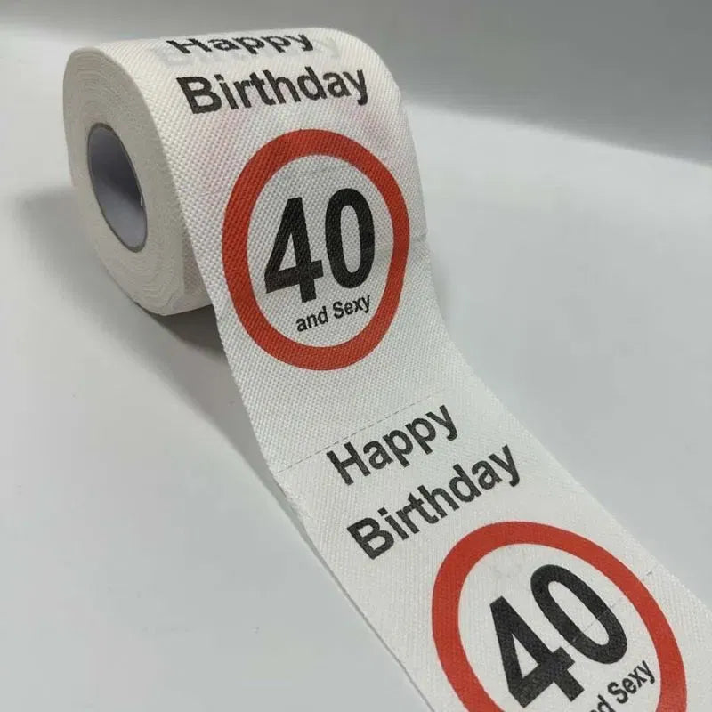 Lustiges Toilettenpapier zum 40. Geburtstag