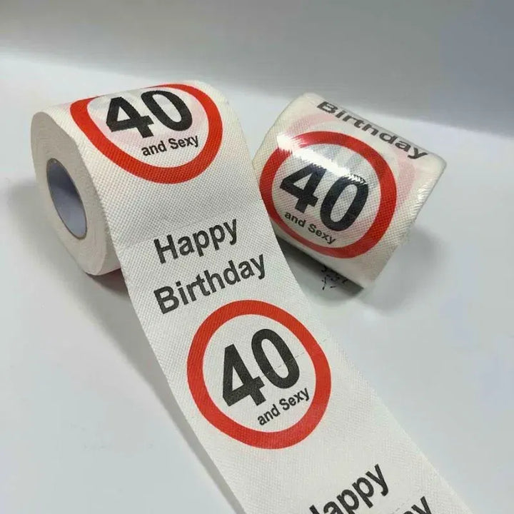 Lustiges Toilettenpapier zum 40. Geburtstag