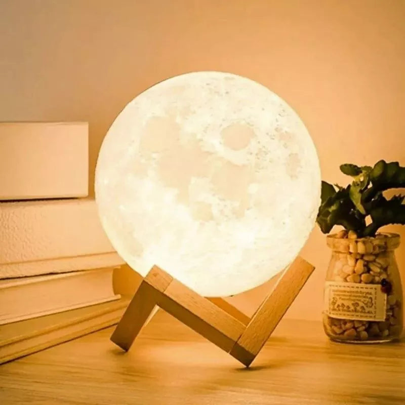 3D LED Mondlampe XL 15cm 16 Farben mit Fernbedienung